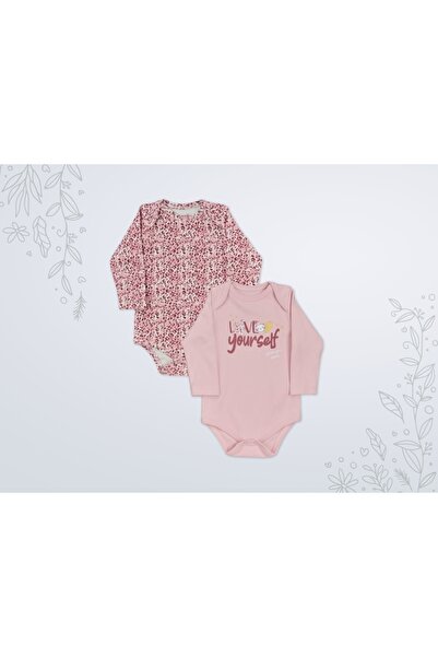 Miniworld 2'Lİ PEMBE RENK LEOPAR KEDİ DESEN KIZ BEBEK ZIBIN