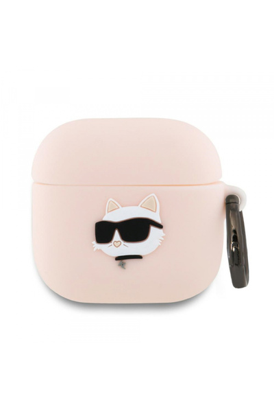 Karl Lagerfeld 3D Choupette's Head Case for Apple AirPods 4, Pink