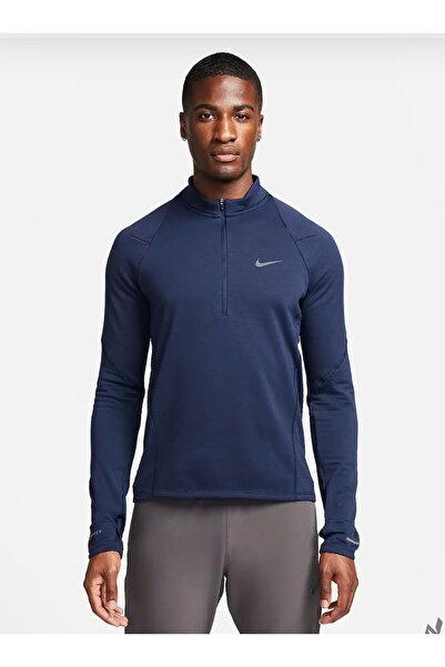 Nike Repel Erkek Therma-FIT Yarım Fermuarlı Koşu Üstü termal sweatshirt