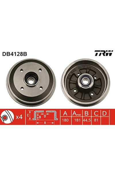 TRW Tambur de frână DB4128B