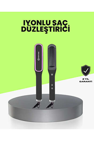 ZERO LAND Sptrns Adjustable Heat Hair Straightener Comb (02549) with Ionic Te...