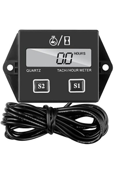 WTO Tahometru contor ore functionare pentru motoare termice, WTO®, afisaj LCD