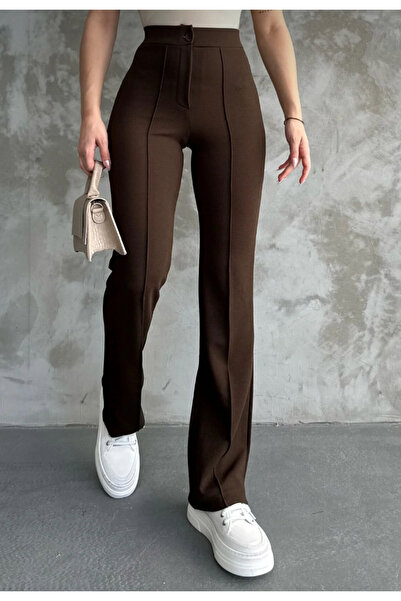 LUSHİGO Kadin Lussi High Waist Shaping Spanish Leggings Palazzo Pants