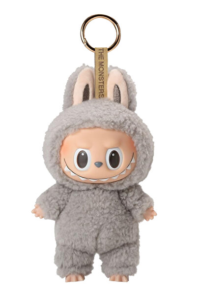 REZZOSS سلسلة مفاتيح دمية لابوبو للأطفال، لعبة قطيفة ملونة ذات عين لامعة، هدي...