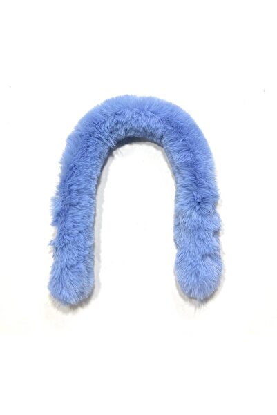 karantuhafiye Yumoş Plush Hood Fur / Blue / 75 cm