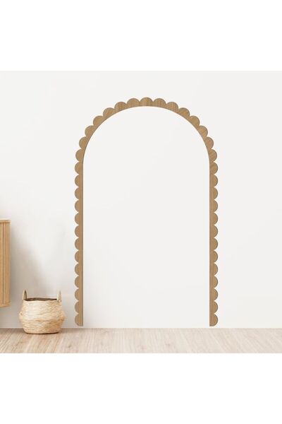 DECOMALL ( PP-9 ) 3mm Kabartmalı Ahşap Bohem Çerçeve Kemer Duvar Çitası 90x15...