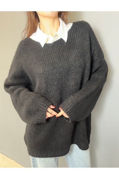 GND Women's V-Neck Oversized Yumoş Sweater