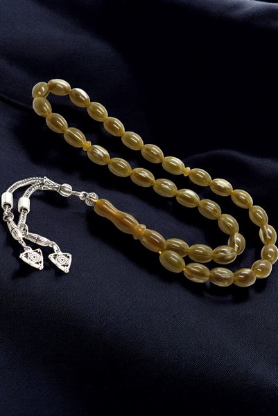 Atolyezone Beirut Drop Color Moire Powder Amber Prayer Beads