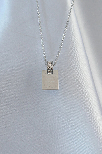 esplendor Zircon Stone Love Letter Design Necklace