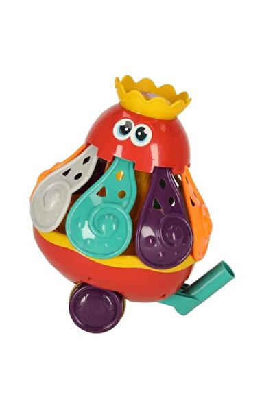 WTO Jucarie de impins, WTO®, Caracatita cu Sunete, 12.5 x 17 cm, Multicolor