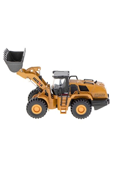WTO WTO® Toy Backhoe, Plastic/Metal, Scale 1:60, 15 x 5 x 7.5 cm, Yellow/Black