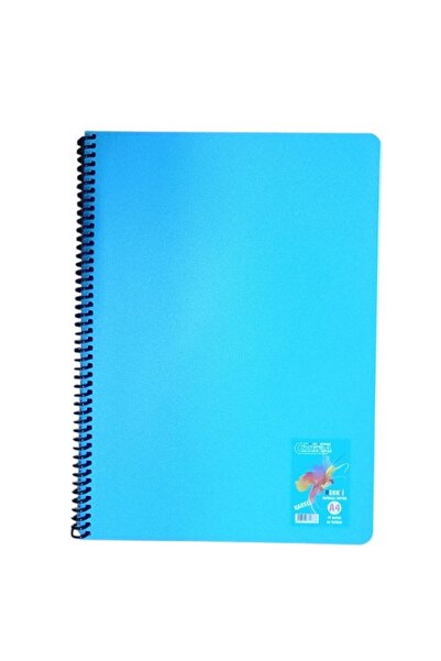 Contra دفتر ملاحظات مربعات 80 ورقة بأوراق ملونة - أزرق