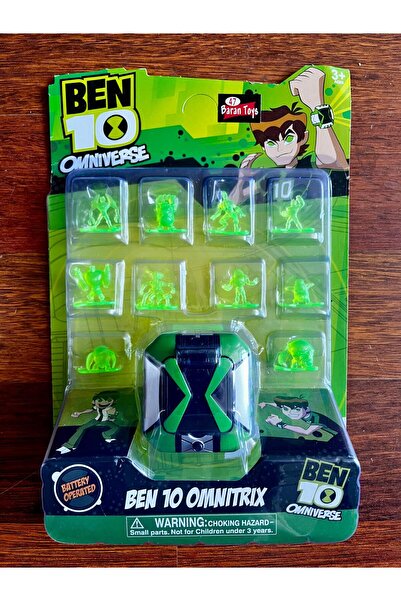 Ailenizin Oyuncakçısı Benten 10 Omnitrix 10 Figürlü Işıklı Sesli Saat
