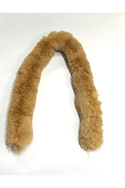 karantuhafiye Yumoş Plush Hood Fur / Mustard Color / 80 cm