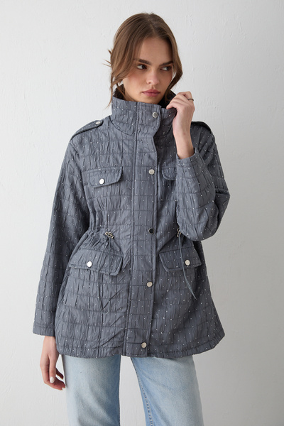 Melike Tatar Quilted Stone Cap 32-2661