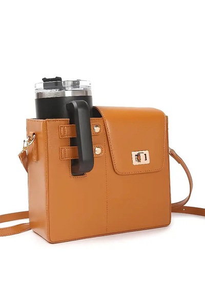 owala Leather Water Bottle and Thermos Coffee Cup Bag Water Cup Holder Multi-...