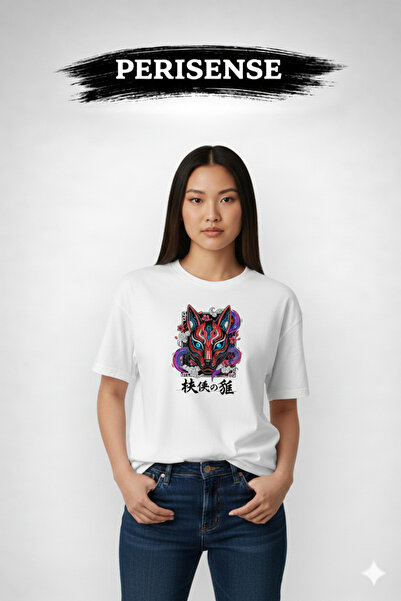 YRN COLLECTION تي شيرت للجنسين من Anime مطبوع Premium من القطن الممشط قصة فضفاضة