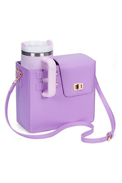 owala Deri Su Şişesi ve Termos Kahve Bardağı Çantası Su Bardağı Tutucu Çok Am...