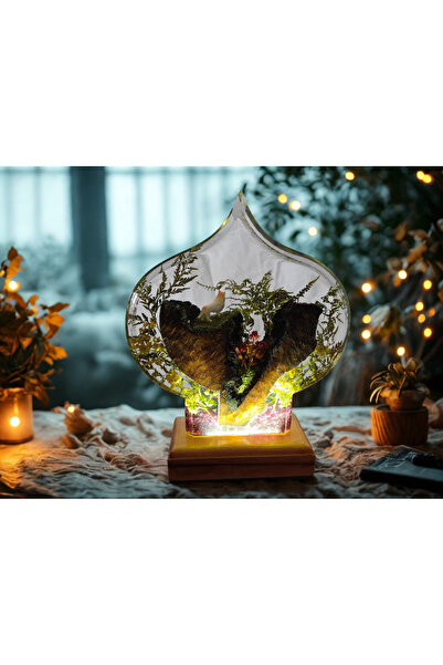 epoksiresinart Epoksi Tasarım Gece Lambası