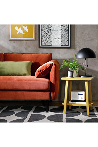 Poyraz Furniture Accessory Yan Sehpa, Sarı , Muz , Ahşap, Ağaç, Şık Modern