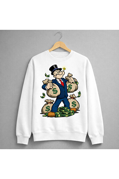 Infire clothing Oversized Unisex 100% Cotton Printed Sweatshirt