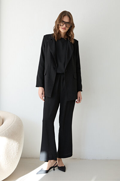 Melike Tatar Stone Crepe Jacket Set 32-2640