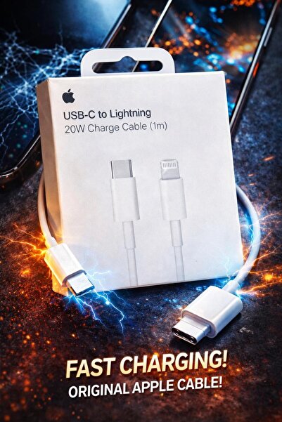 shop İPHONE Uyumlu 20W Orjinal Şarj Kablosu TYPE-C To LİGHTNİNG