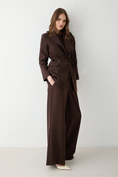 Melike Tatar Stone Crepe Jacket Set 32-2652