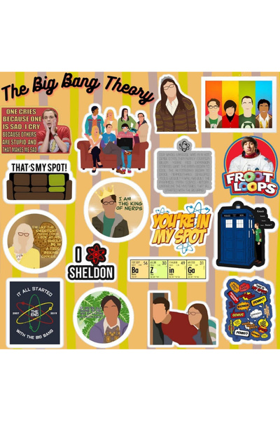The Big Bang Theory Sticker Seti | Laptop Notebook Telefon Etiket Journal