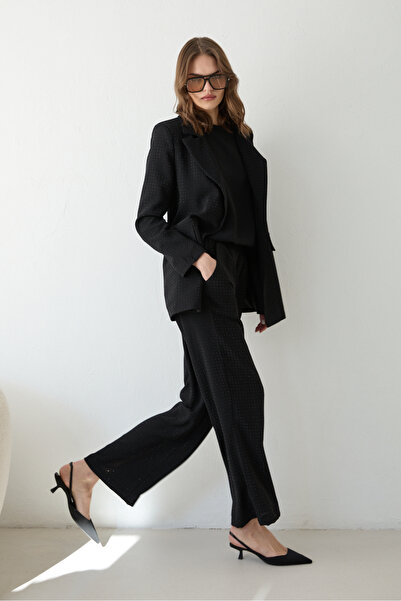 Melike Tatar Stone Crepe Jacket Set 32-2640