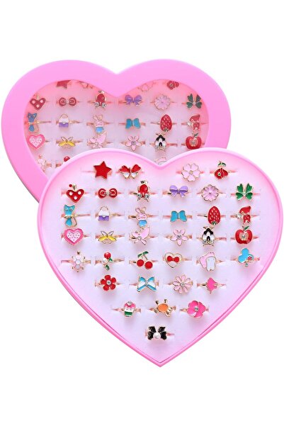 NALACAL 36 قطعة من خواتم المجوهرات القابلة للتعديل للفتيات الصغيرات