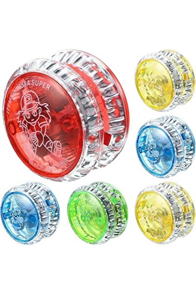 ELECDON مجموعة يويو بإضاءة LED مكونة من 6 قطع