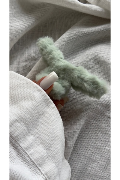 YOYYO Women's Beige Plush Furry Oversized Clasp Buckle - Soft Textured Winter...