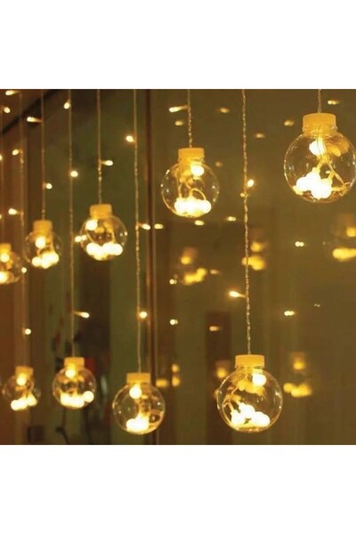 Go İthalat 10 Sarkıtlı Kumandalı Dekoratif Top İçi Mini Toplu LED Günışığı Re...