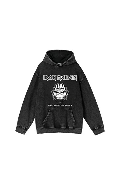 Le Savu Washable Rock Series Iron Maiden Series Printed Unisex Hooded Oversiz...