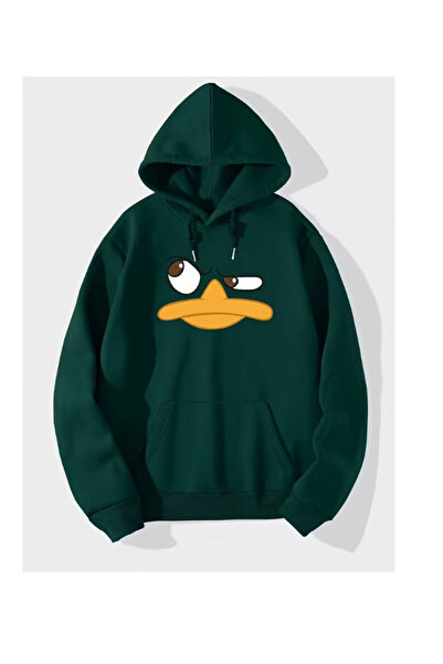 Mayer Butik Unisex Men/Women Angry Duffy Printed Cotton Oversized Hooded Swea...