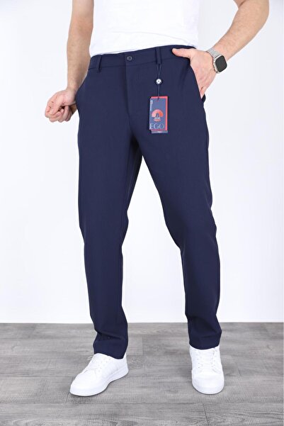 Ego Winter Light Navy Blue Jagger Relaxed Fit Pants