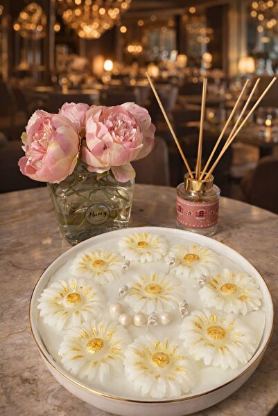 mumy candle Porselen Sunumlukta Papatya Mum