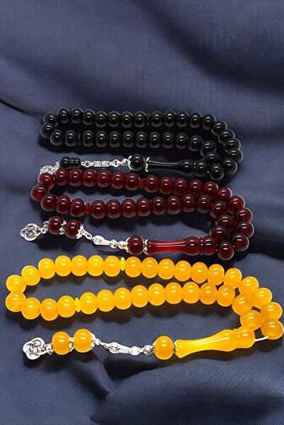 Atolyezone 3'lü Özel Kesim Hediyelik Koleksiyon Özel Püsküllü Toz Kehribar Te...