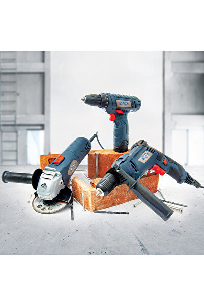 stratecht Alpha Tools 3’lü Çok Fonksiyonlu El Aletleri Seti Darbeli Matkap Ak...