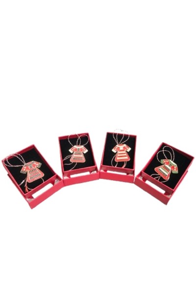 IRILIS SET 4 PCS Martisor Brooch March 1, Ie Romanian model, traditional motifs