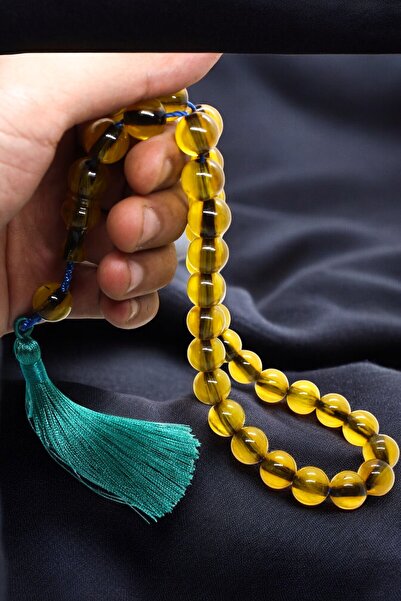 Atolyezone سبحة كبيرة الحجم معتمدة من 33 حبة، مصنوعة من حجر الشاكساك الناري ب...