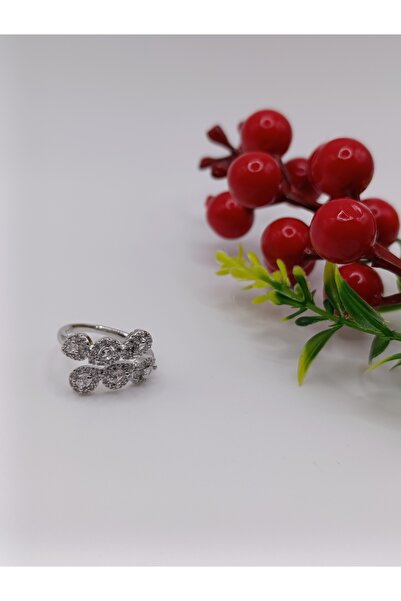 RP COMPANY Silver Color, Steel, Stone Setting Adjustable''Sultan'' Ring