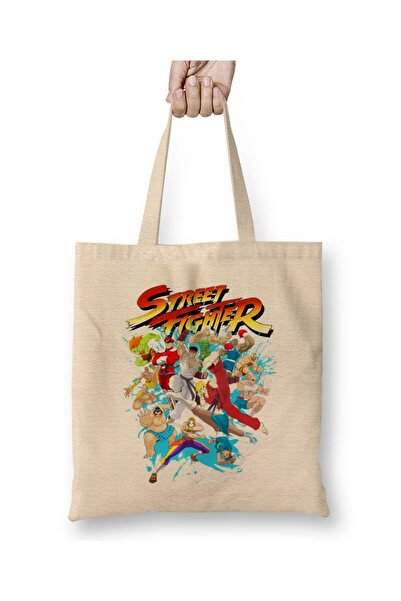 Toyaso Street Fighter World Warrior Street Fighters Cloth Bag Long Handle Sho...