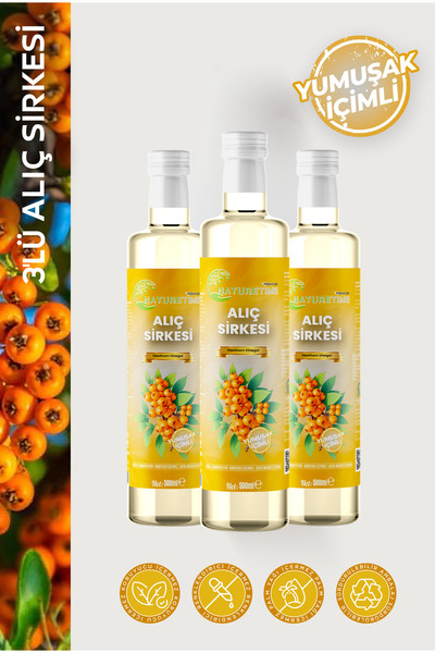 Naturetime Premium Alıç Sirkesi 500ml Pestisit&Ağır Metal İçermez Analizli Do...
