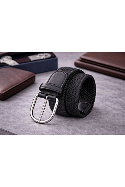 G-Atlantic Men’s Braided Elastic Stretch Belt – Premium Woven Casual Belt wit...