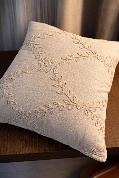 BURYAHOME غطاء وسادة من فرو المنك 45x45 (سعر قطعة واحدة)