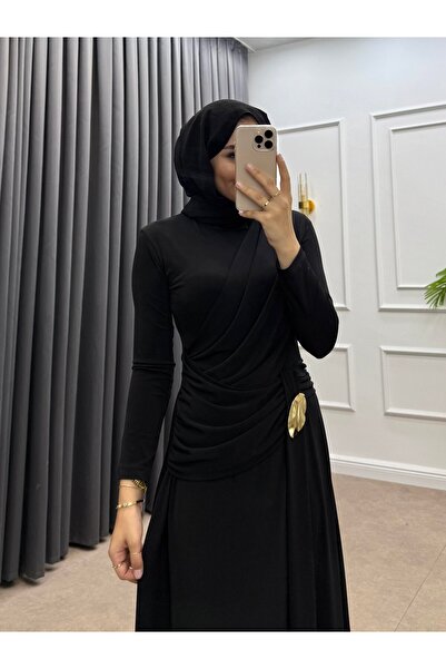 bezenstore ÖN VOLANLI BEL TOKALI ELBİSE