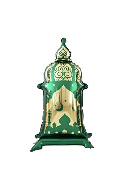 ÇITIPITISTORE فانوس رمضان أخضر بقاعدة 0609