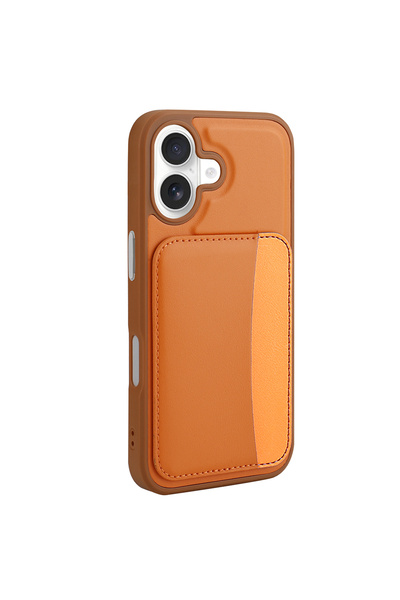 Ceponya iPhone 17 Case with Card Holder Zore X-Kart Silicone Cover